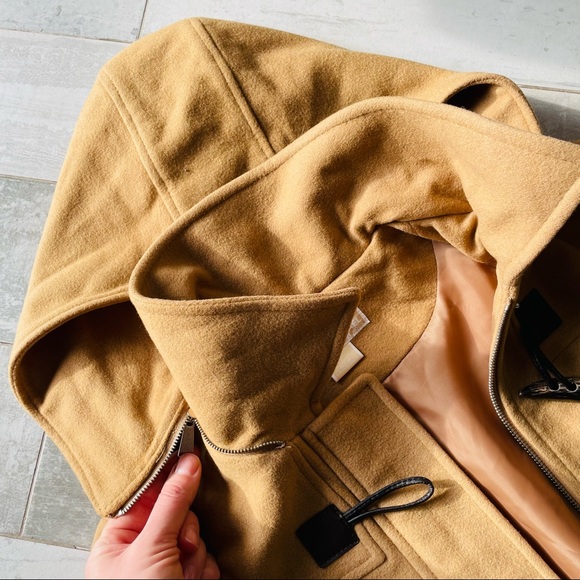 Michael Kors Wool Hooded Toggle Duffle Coat - Picture 12 of 14